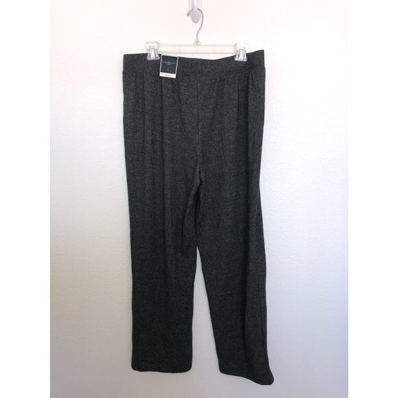 Karen Scott Knit Lounge Pants in Heather Gray - - Picture 2 of 5